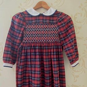 Polly Finders Smocked Dress Girls Size 6